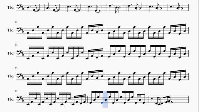 Tuba Sheet Music: How to play Comptine d'un autre ete L'apres midi (Large Version) смотреть онлайн