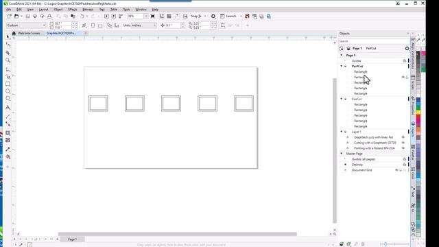 GRAPHTEC CE7000 Registration Marks and Cutting with cutting master смотреть онлайн
