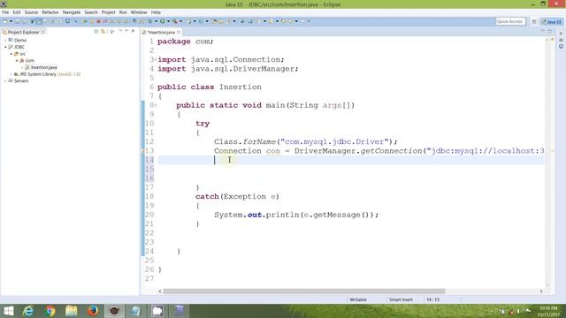 1.Insertion Java Program смотреть онлайн