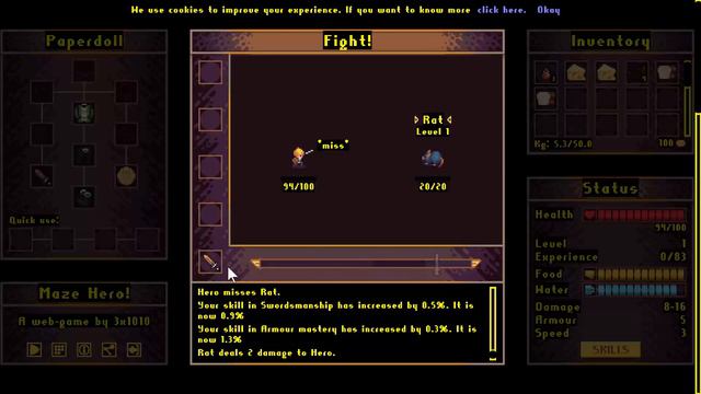 MAZE HERO! MAZE HERO ! RPG In httpsaztecchallenge 3x1010 it PC BROWSER ONLINE смотреть онлайн