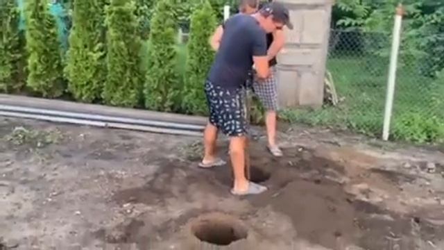 Работы мотобуром глубина 1,50 смотреть онлайн