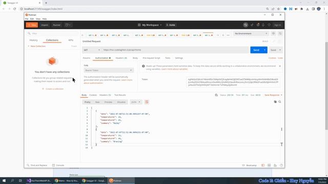 199-3 .NET Core - Web APIs + Swagger + Token + Cookie + Roles. Server đọc Token trong Cookie смотреть онлайн