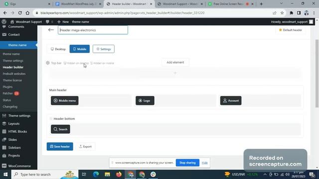 Remove Categories Menu From Mobile Menu In WoodMart