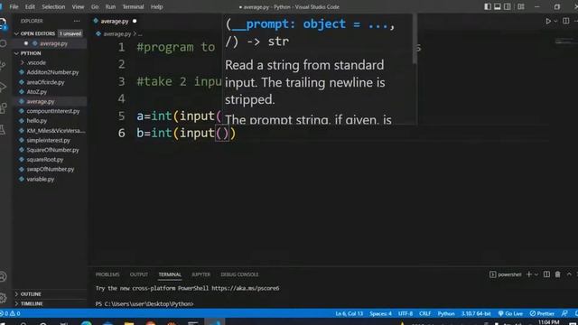Average of 2 Numbers in Python||#100PythonPracticeCoding||#Python Average of Two Numbers смотреть онлайн