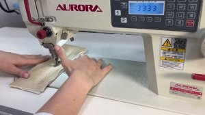 AURORA A-0302-D3 - Обзор прямострочной промышленной швейной машины с шагающей лапкой