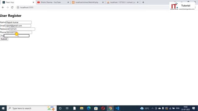 POST API, Async and Await, FormData object, React JS Tutorial for beginners Hindi 2023 #reactjs смотреть онлайн