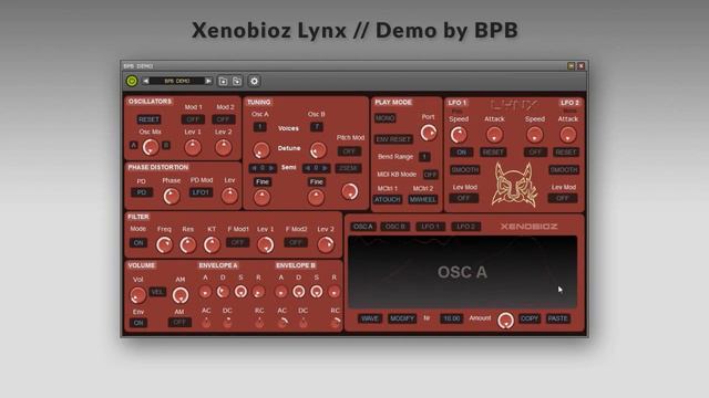 Xenobioz Lynx VSTi Synthesizer Plugin (DEMO VIDEO) смотреть онлайн