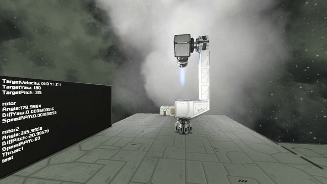 Space Engineers - 3D thrust vector control test смотреть онлайн