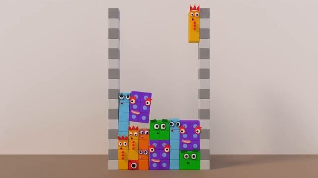 Numberblocks Tetris Animation | Softbody Tetris 1