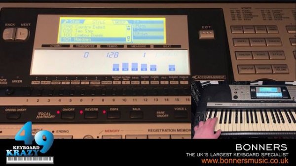 Yamaha PSR-740 Keyboard - 160 Accompaniment Styles Part 3/4