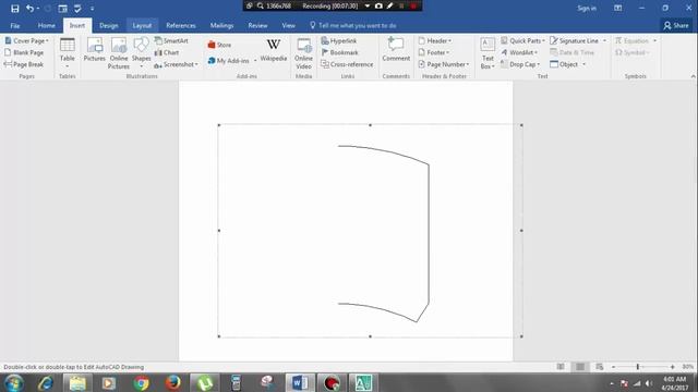 MS WORD CLASS 7. HOW TO INSERT AUTOCAD PLAN IN MS WORD смотреть онлайн