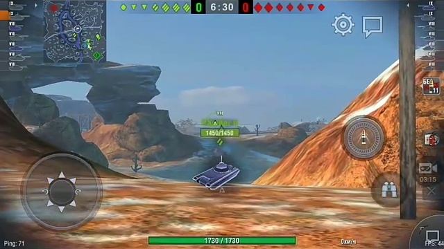 Танки блитс на телефоне . смотреть онлайн