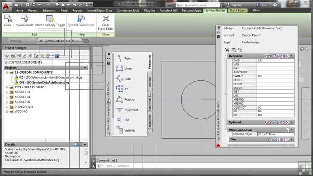 Part 30 Symbol Data Attributes; Autocad Electrical Tutorial смотреть онлайн