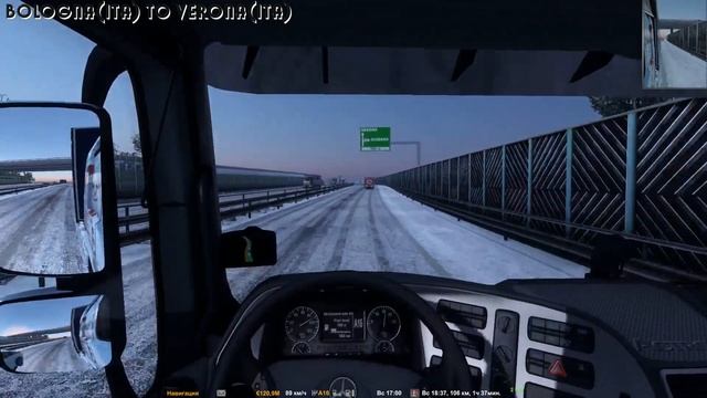 ETS2 1.46 - Christmas Event - Vol.434 - Bologna(??) to Verona(??) - Mercedes-Benz Actros Low Roof смотреть онлайн