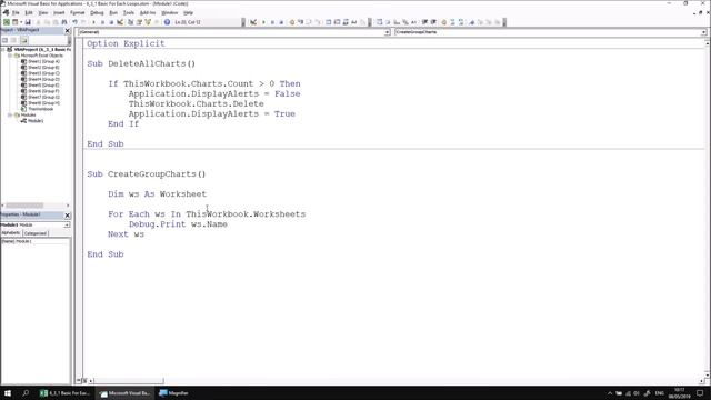 Excel VBA Online Course - 6.3.1 Basic For Each Loops