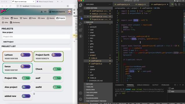 Basic Gun database implementation with Vue. Building projects section with fuzzy search for GunVue смотреть онлайн