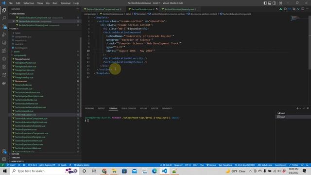 Nuxt 3 Beginners Tutorial - Education Components - Part 14 смотреть онлайн