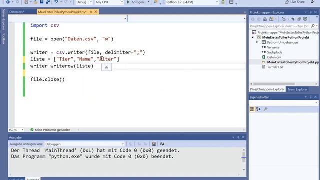 Python - CSV-Dateien lesen und schreiben смотреть онлайн