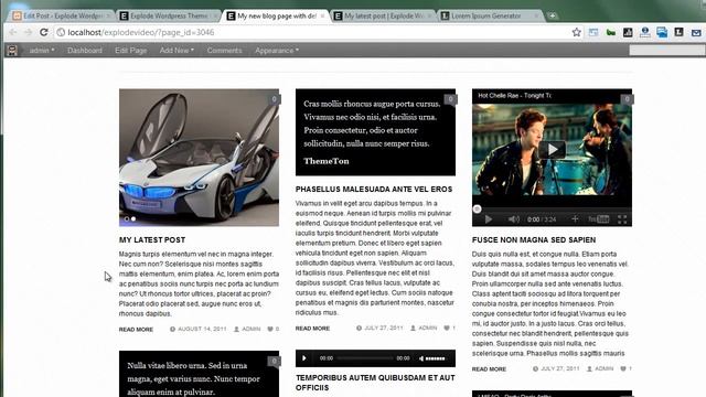 Explode wordpress theme video tour смотреть онлайн