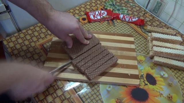 Kit Kat. Делаем вкусный кит кат сами . смотреть онлайн