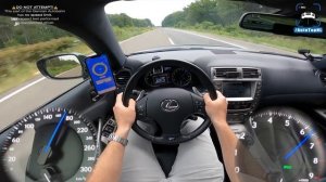 LEXUS IS F максимальная скорость автобан POV