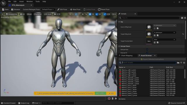 Convert animation to another character inside Unreal Engine 5 (animation retargeting tutorial) смотреть онлайн