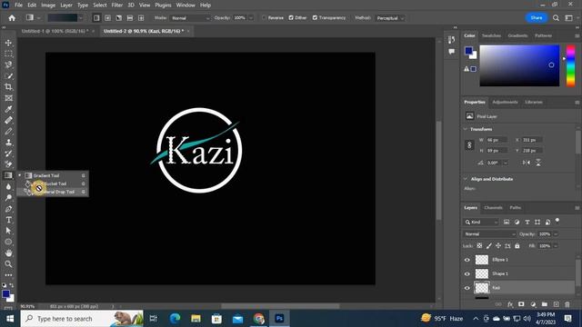 Photoshop Png Logo design || ফটোশপ লোগো ডিজাইন смотреть онлайн