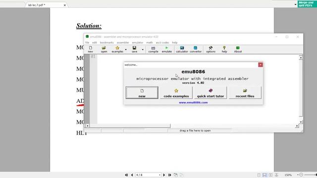 Microprocessors lab - LEC 7 - MUL & DIV instructions (emu8086) смотреть онлайн