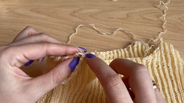 Сшивание плечевых швов крючком, по закрытым петлям смотреть онлайн