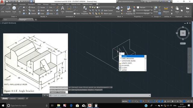 Basic Isometric drawing in autocad || Isometric projection || part 1 смотреть онлайн