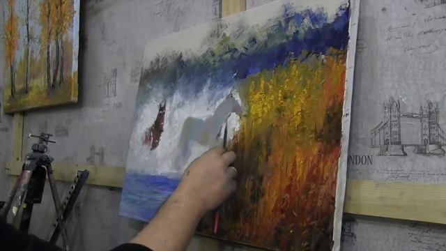 Игорь Сахаров, уроки рисования в Москве, живопись для начинающих 3 смотреть онлайн
