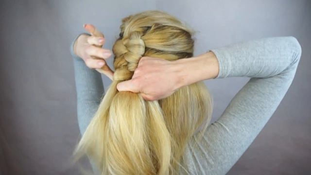 Повседневная прическа ♥ Коса бесконечность ♥ Dutch Infinity Braid Hair Tutorial смотреть онлайн