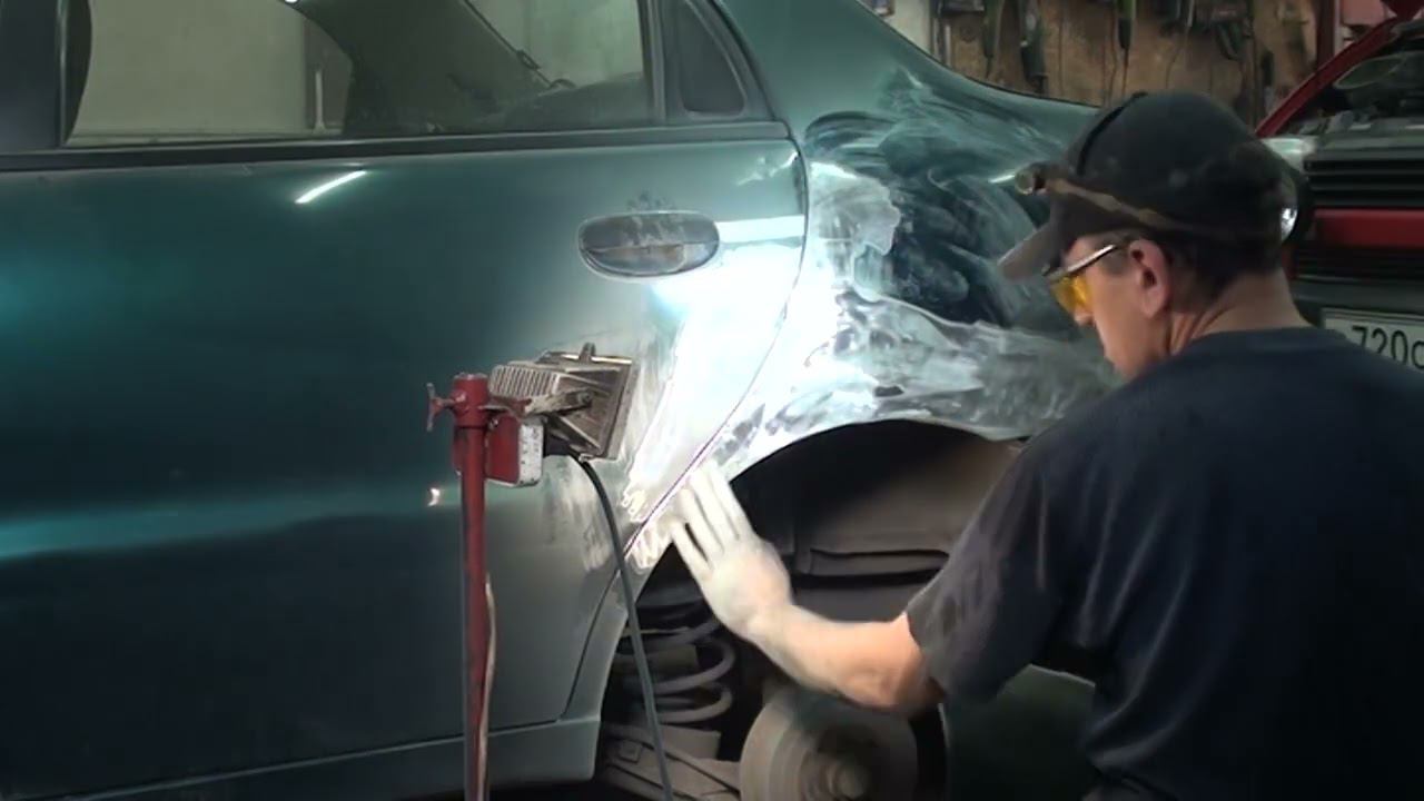 Ремонт бока Ланос  после ДТП