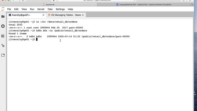 Spark SQL - Basic DDL and DML - Loading Data into Tables - Local смотреть онлайн