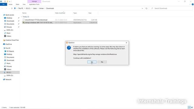 Installing XAMPP in window смотреть онлайн