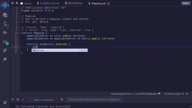 Mapping | Solidity 0.8 смотреть онлайн