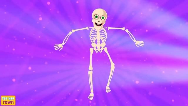 Funny Colored Halloween Finger Family + Spooky Scary Skeleton Songs For Kids | Teehee Town смотреть онлайн