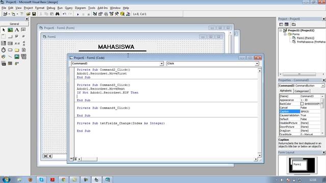 Tutorial Membuat Database Visual Basic 6.0 смотреть онлайн