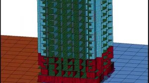 Высотное монолитное здание на неоднородном основании