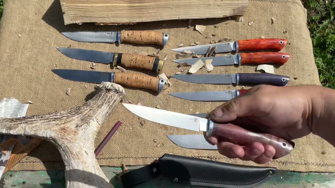 Сравниваю сталь vg10 и х12мф / тест по рогу лося/ доводка мусатом !!! смотреть онлайн