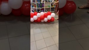 Как сделать классическую гирлянду из шаров!