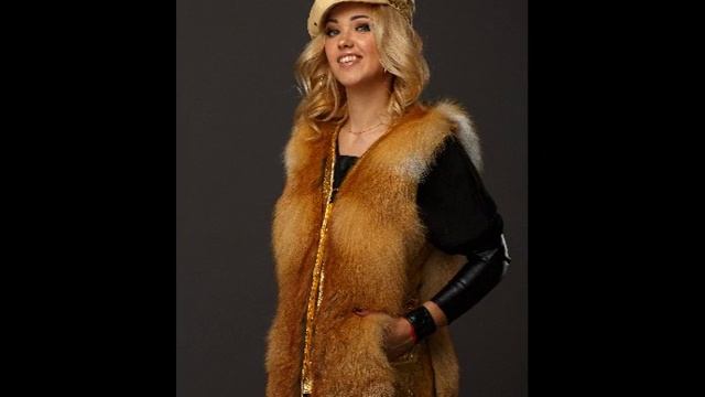 Женская жилетка из натурального меха лисы смотреть онлайн