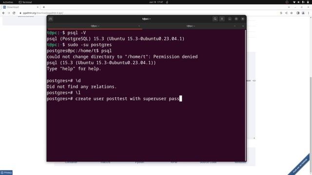 Getting started with PostgreSQL & pgAdmin4 on Ubuntu | 2023 смотреть онлайн