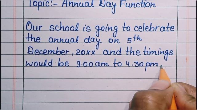 Write a notice on Annual Day function//English notice//Annual Day Function смотреть онлайн