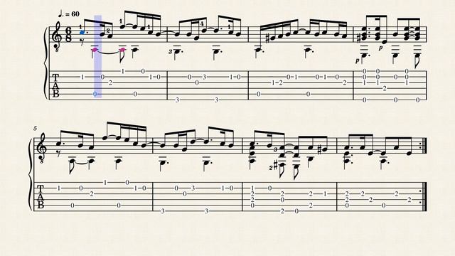 Galliard – Anonymous (XVIe) - Tablature - Arr. Marieh смотреть онлайн