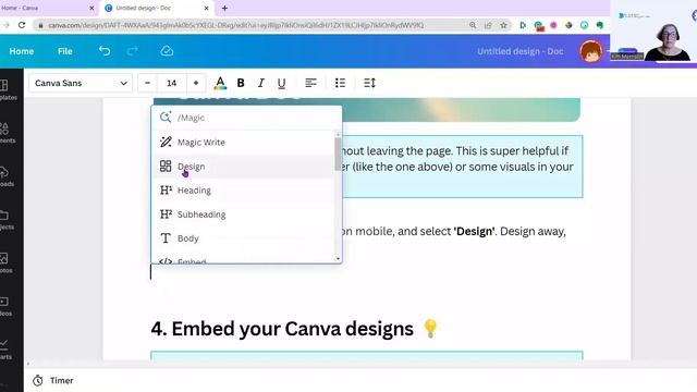 Brand New Canva Feature: Docs! Quick Tips on how to use them смотреть онлайн