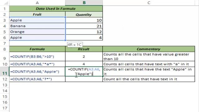 COUNTIF Formula in Excel смотреть онлайн