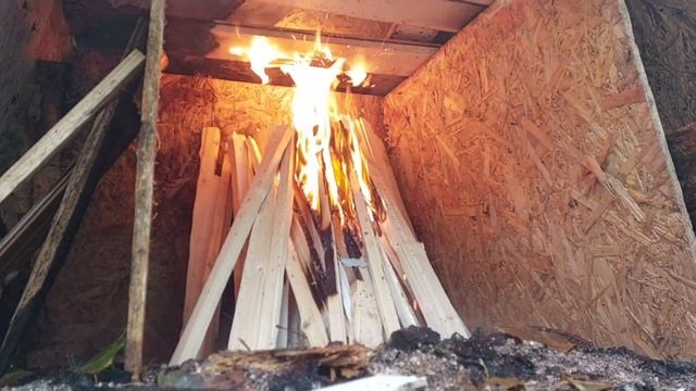 Печь для сжигания ОСБ из ОСБ смотреть онлайн