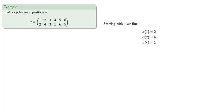 Cycle Decomposition смотреть онлайн