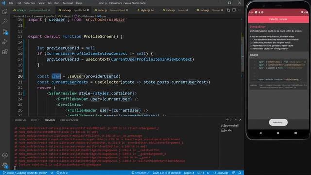 TIKTOK Clone React Native Tutorial 2021 ?? - Implementing Navigation to Profile Screen (#15) смотреть онлайн